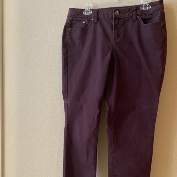 Apt 9 Skinny Purple Jeans Sz. 12 - Picture 1 of 2